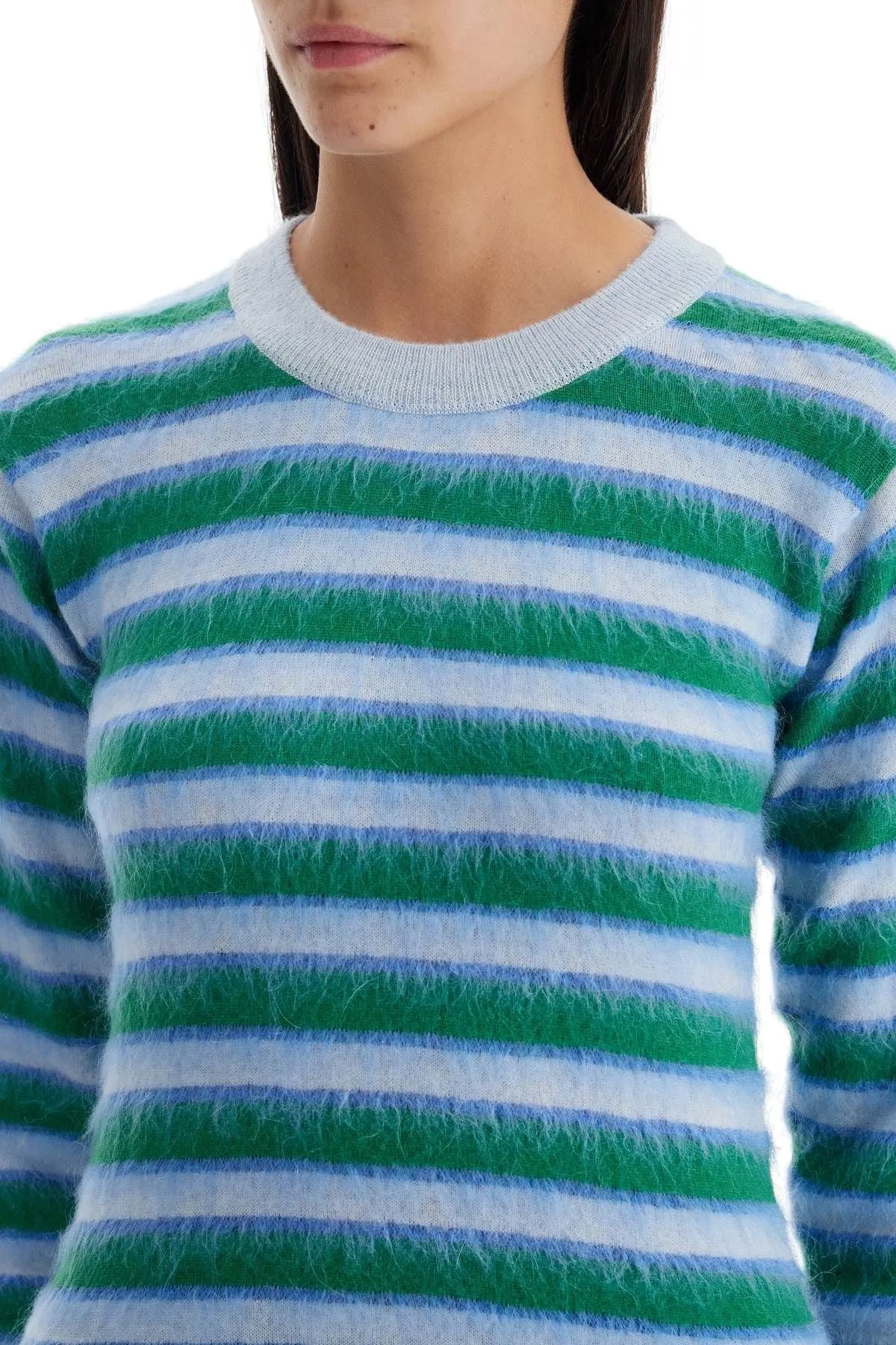 STRIPED CREWNECK PULLOVER