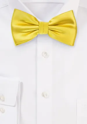 Sun Yellow Solid Bowtie