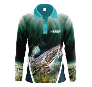 Tackle World Angler Series Flathead Kids Fishing Shirt