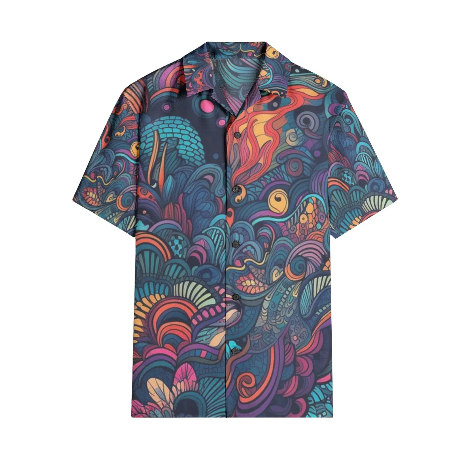 THE 70'S Men's All-over print Short Sleeve Shirt | ACIDMATH AI