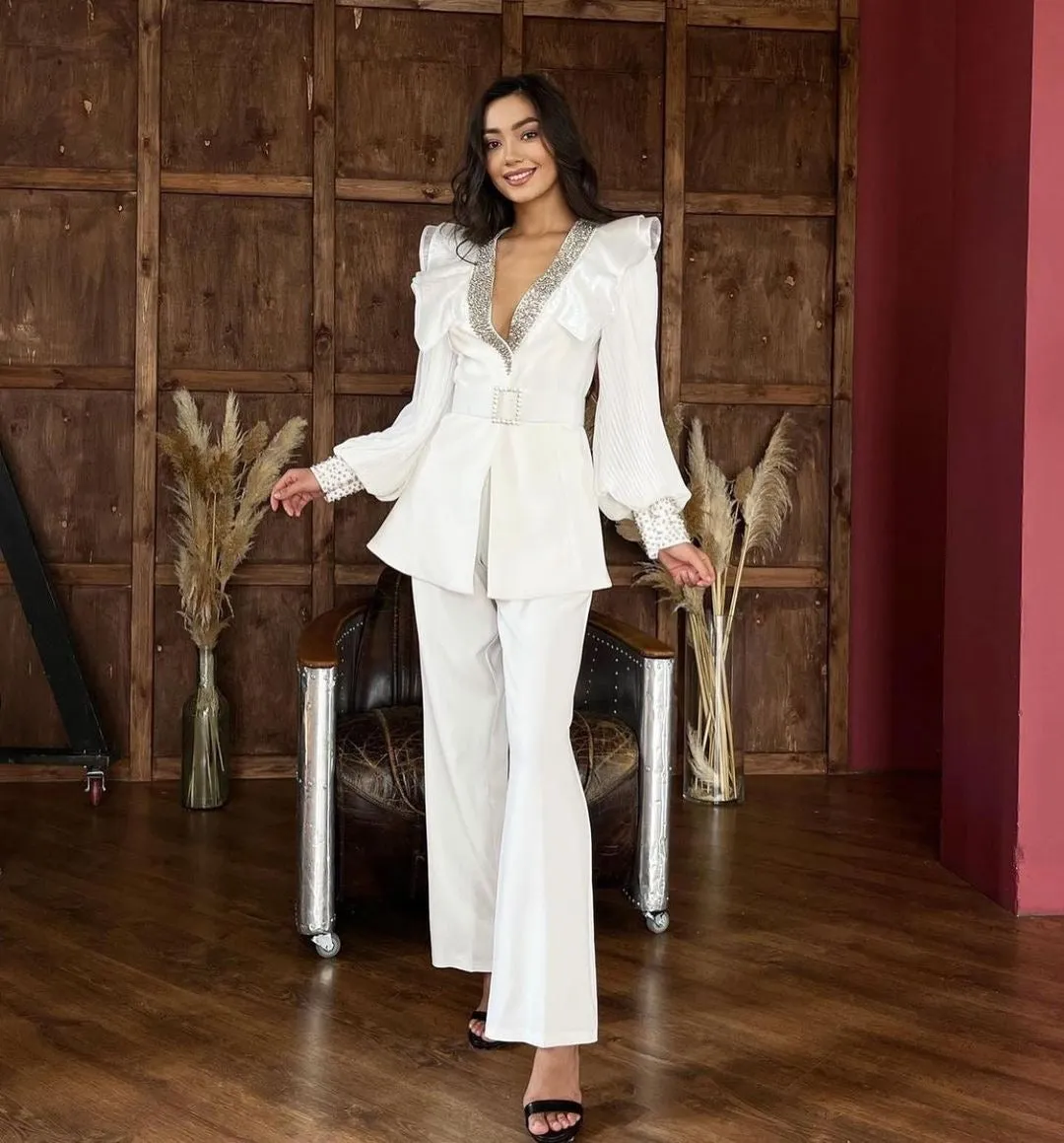 White Lana Suit