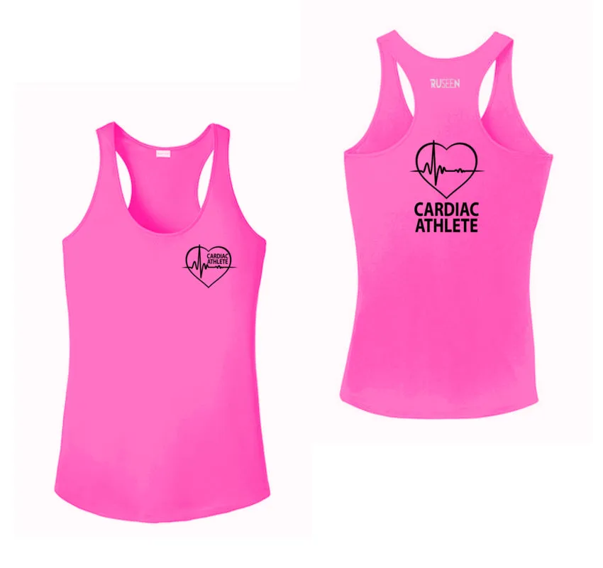 Women's Cardiac Athlete Tank Top - Reflective or Black Text