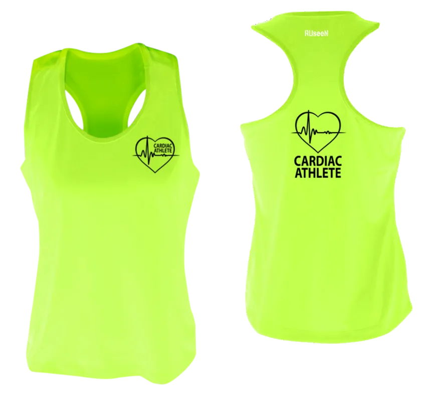 Women's Cardiac Athlete Tank Top - Reflective or Black Text