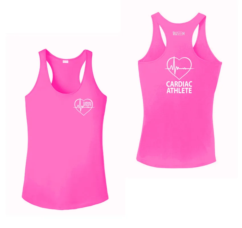 Women's Cardiac Athlete Tank Top - Reflective or Black Text