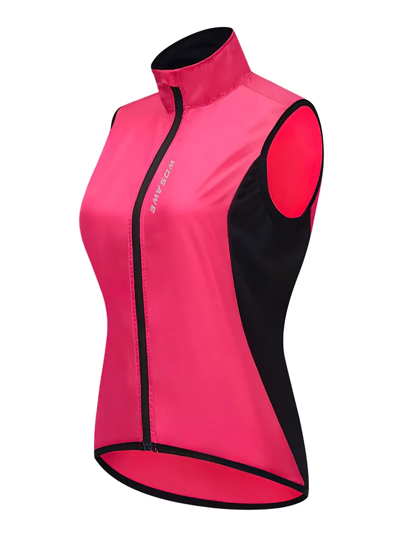 Women's Cycling Windproof Vest / Breathable Vest with Reflective Logo - SF0059