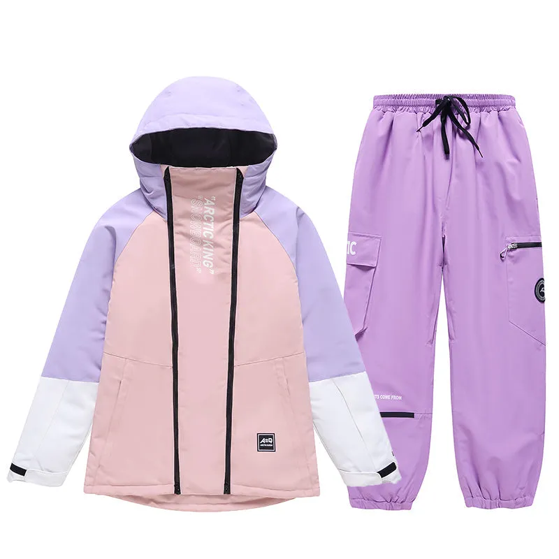 Women's Double Zippers Mountain Discover Snow Suits