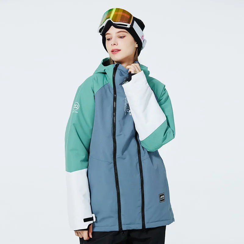 Women's Double Zippers Mountain Discover Snow Suits