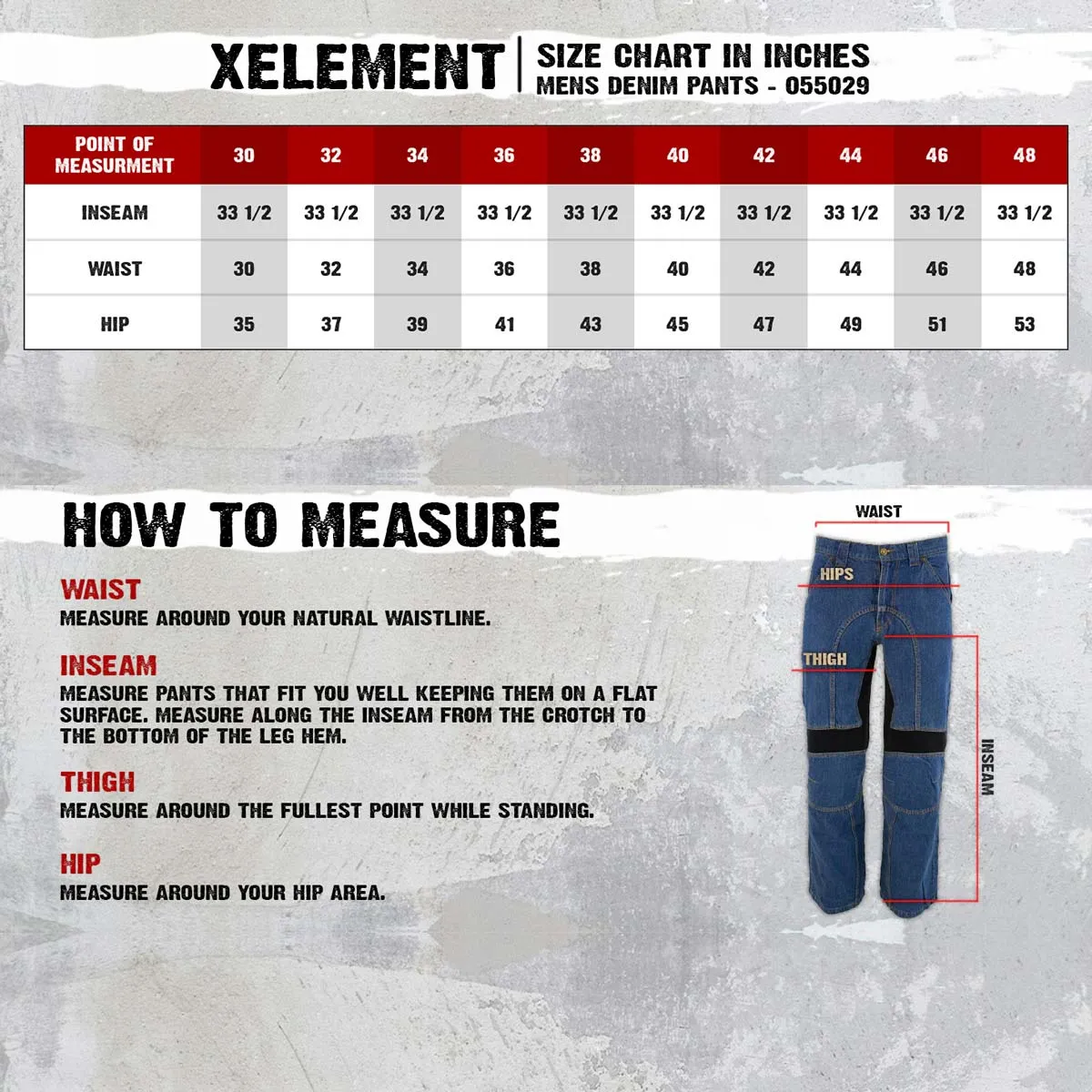 Xelement 055029 Men's Classic Fit Blue Denim Motorcycle Racing Pants with X-Armor Protection