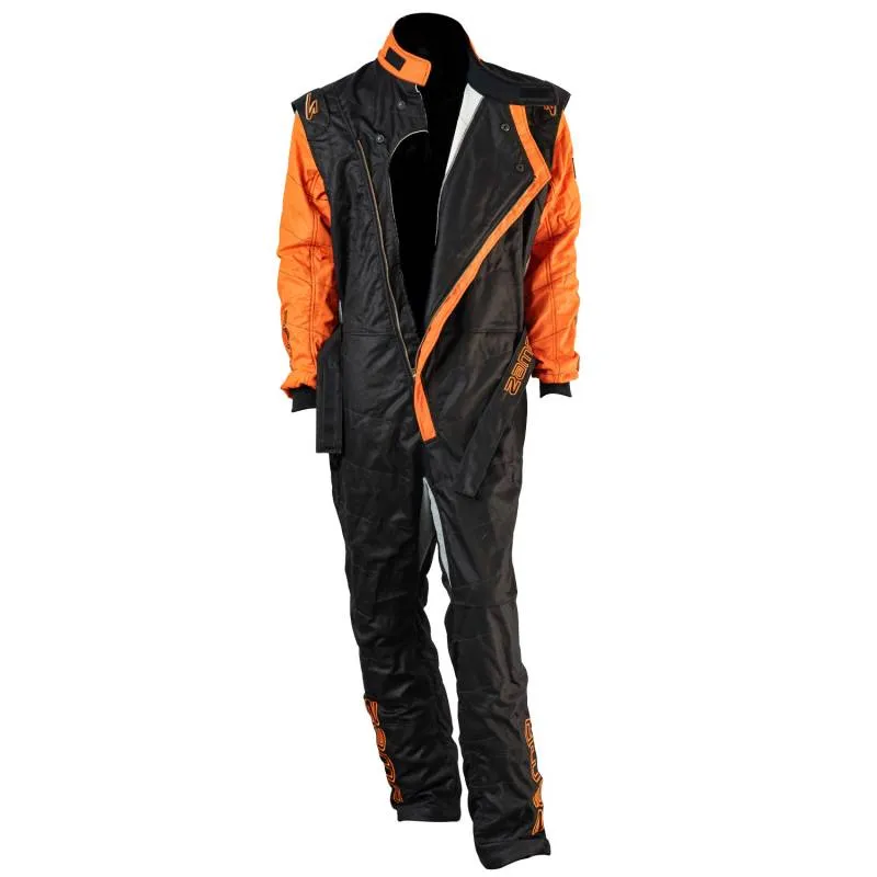 Zamp ZR-40 Youth Race Suit - Black/Orange